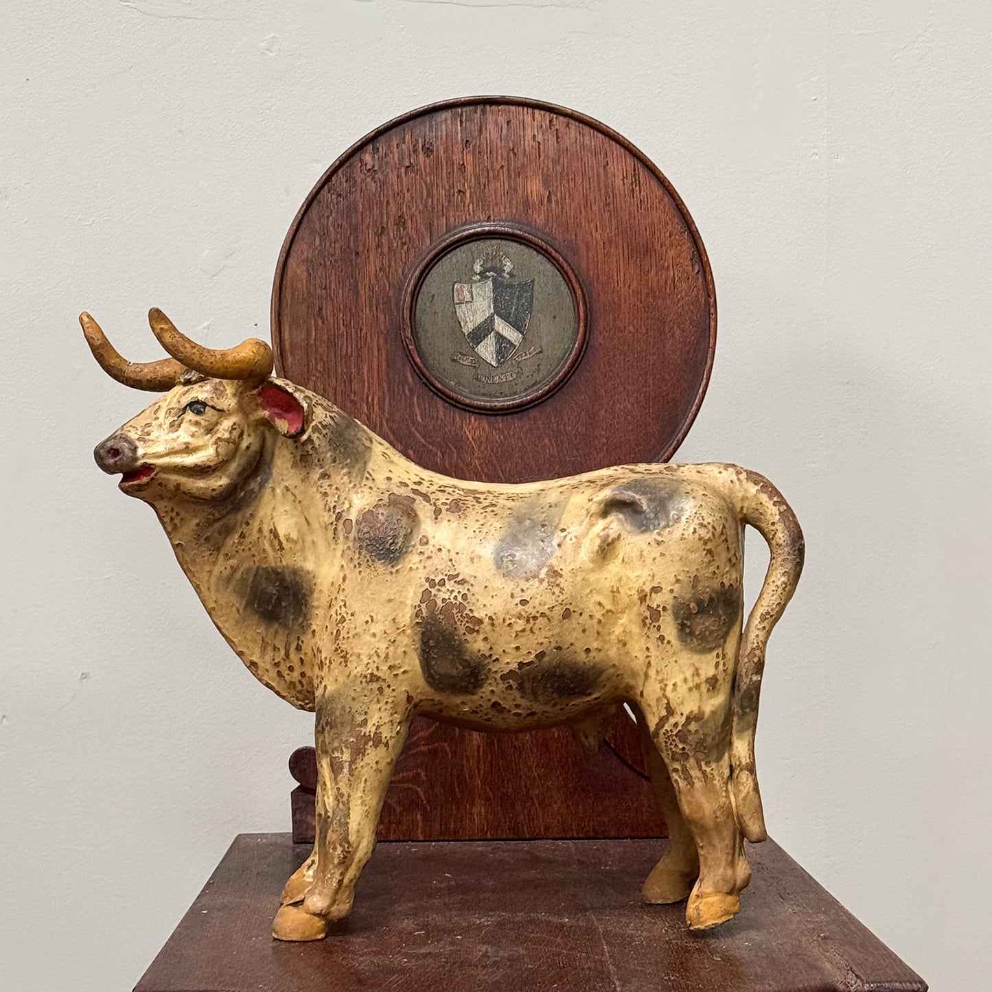 A 19th Century French Cast Iron Butcher's Bull