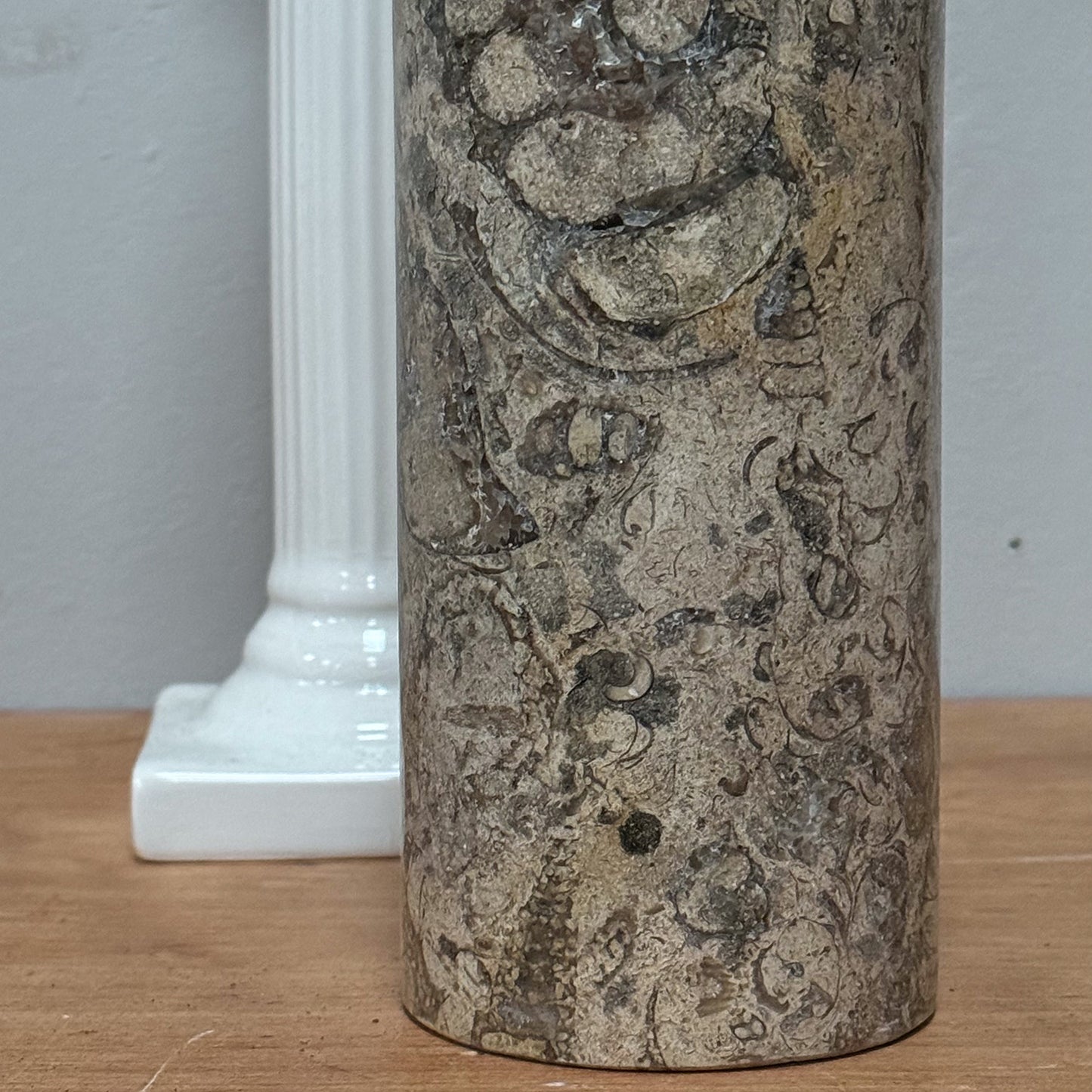 A Late 19th Century Marble Brush Pot