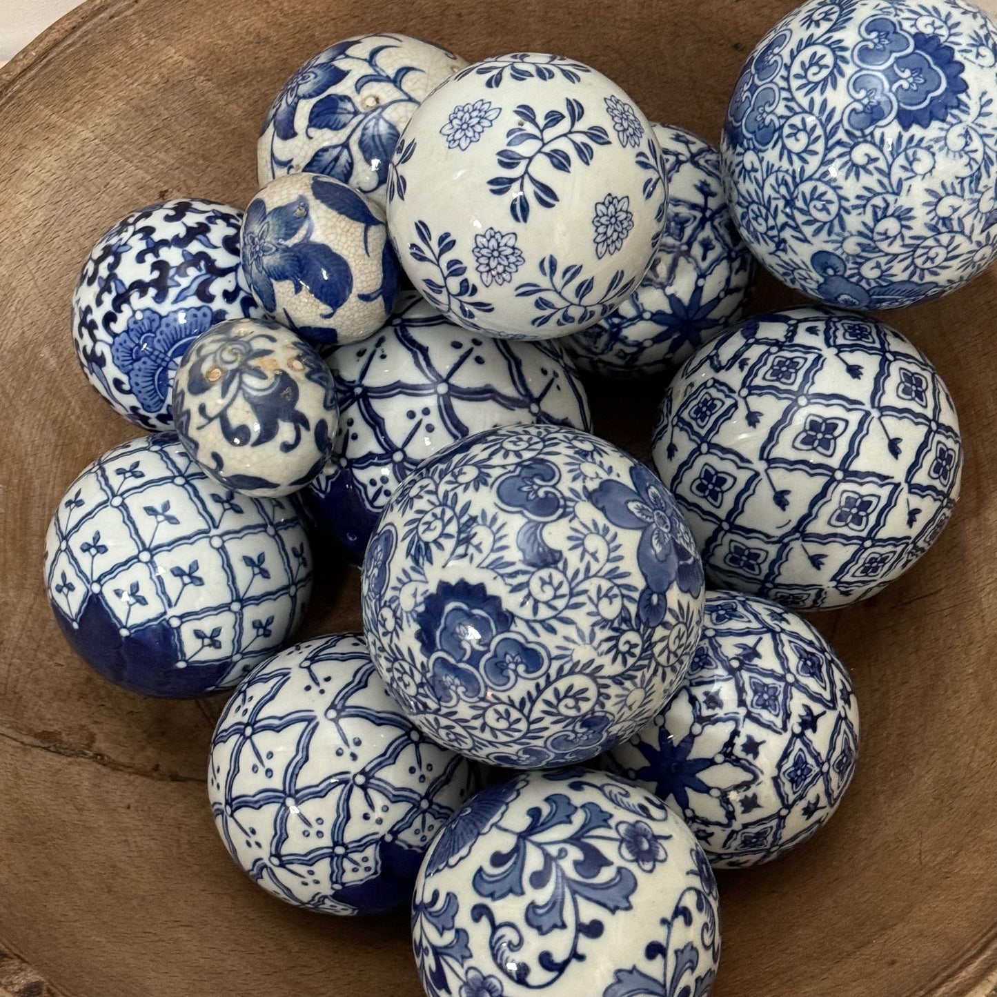 A Collection of Ceramic Orbs