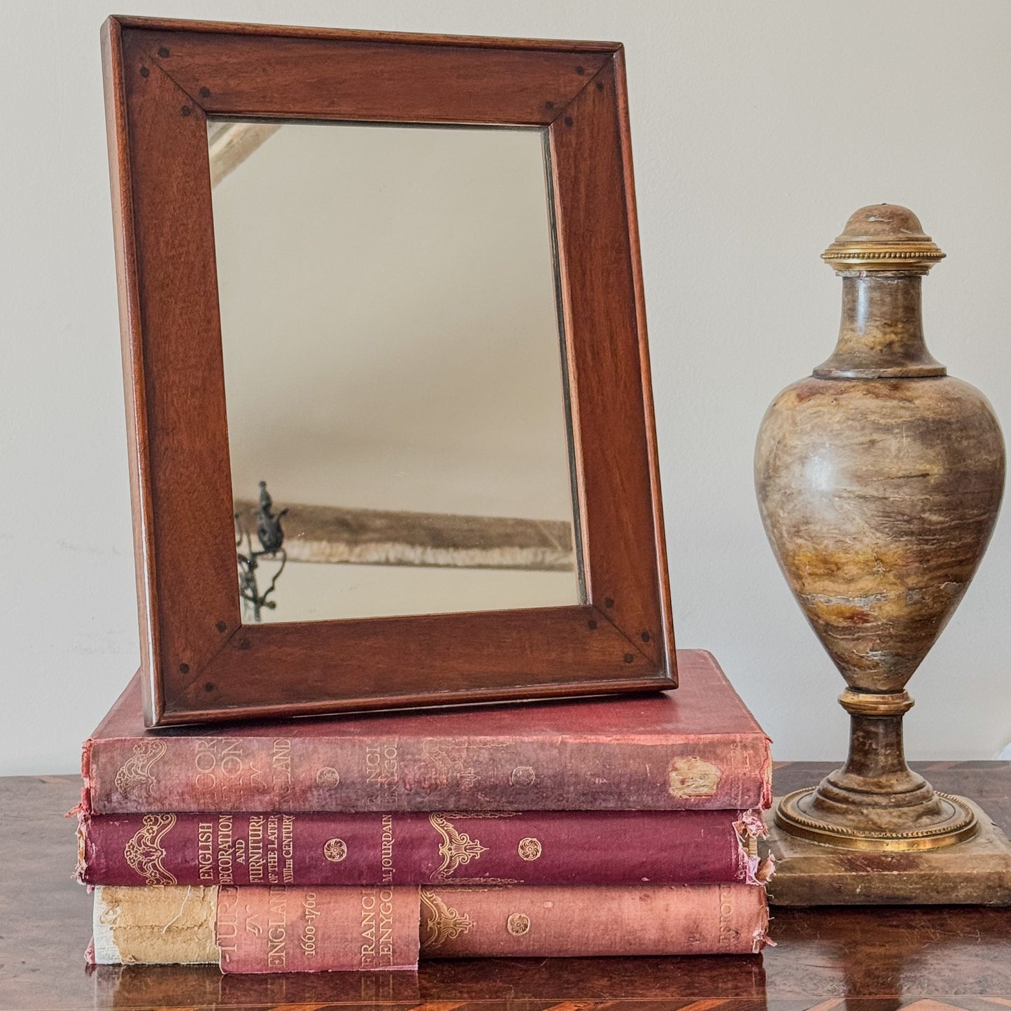 A Mid 19th Century Fruitwood Easel Mirror