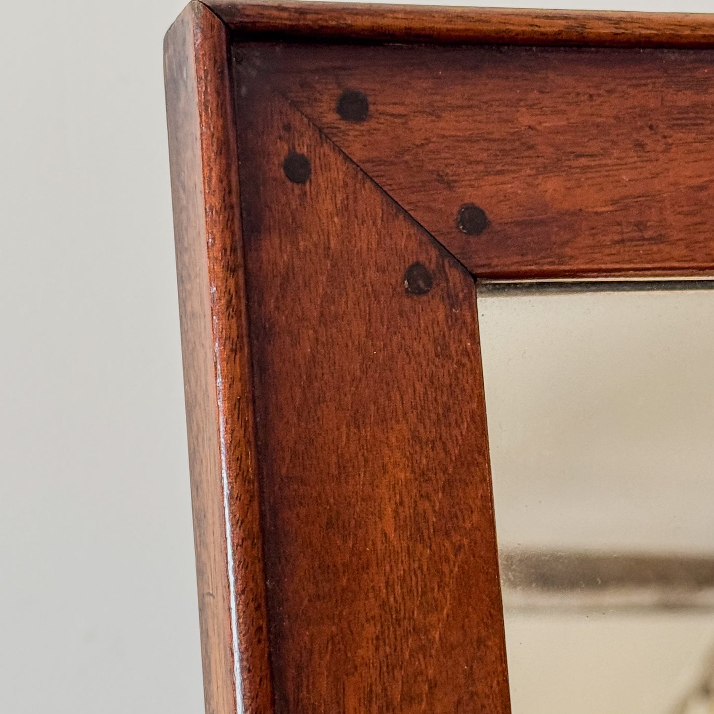 A Mid 19th Century Fruitwood Easel Mirror
