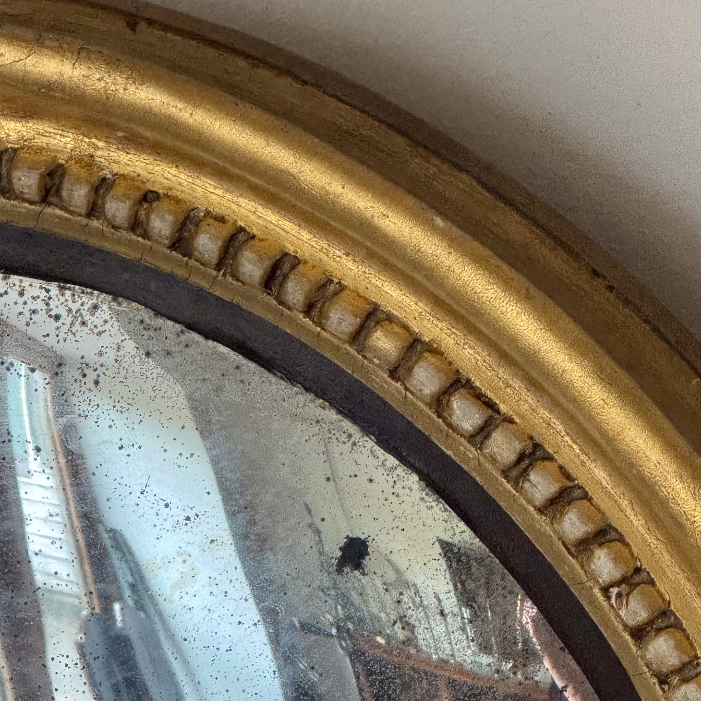 A Smaller Regency Giltwood Convex Mirror
