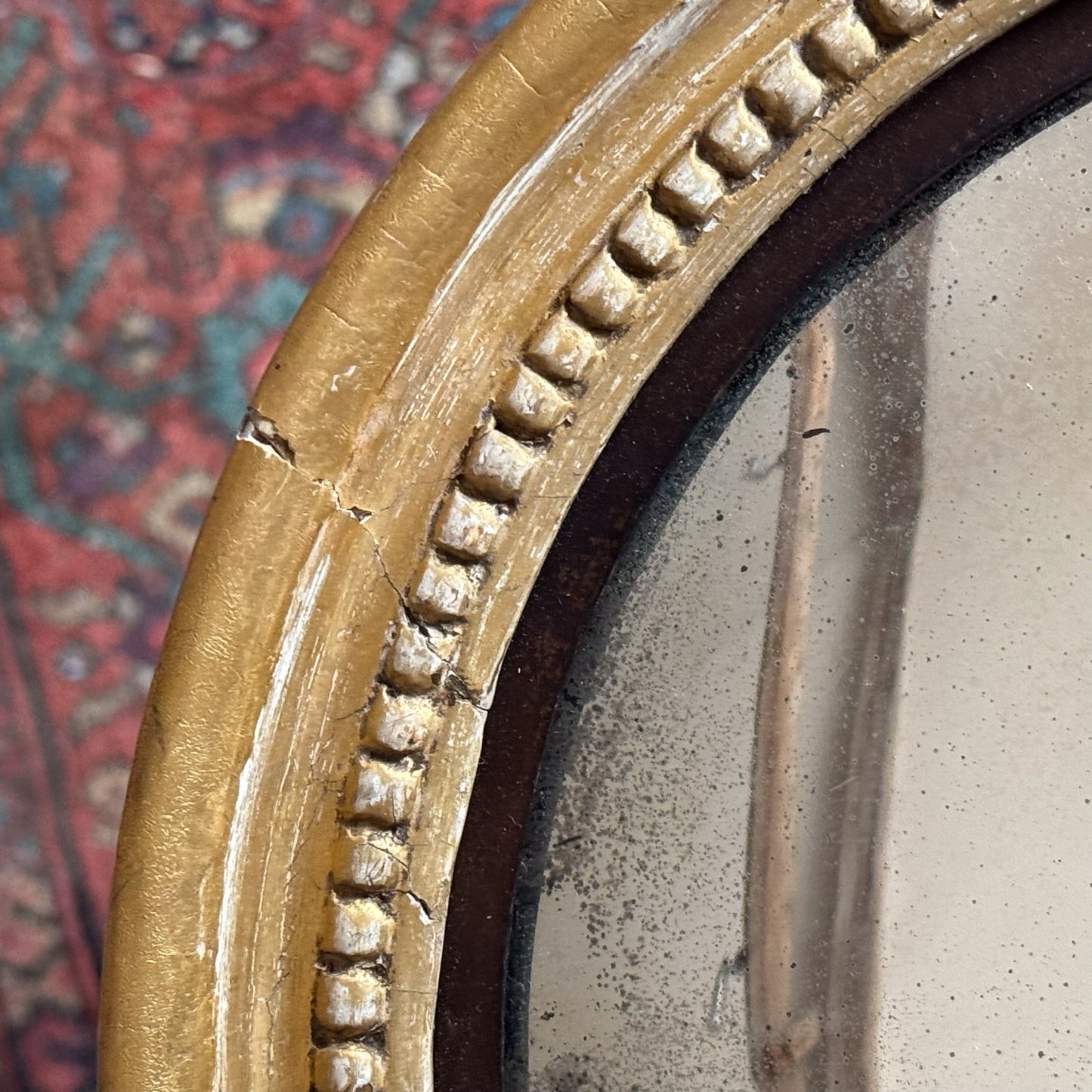 A Smaller Regency Giltwood Convex Mirror