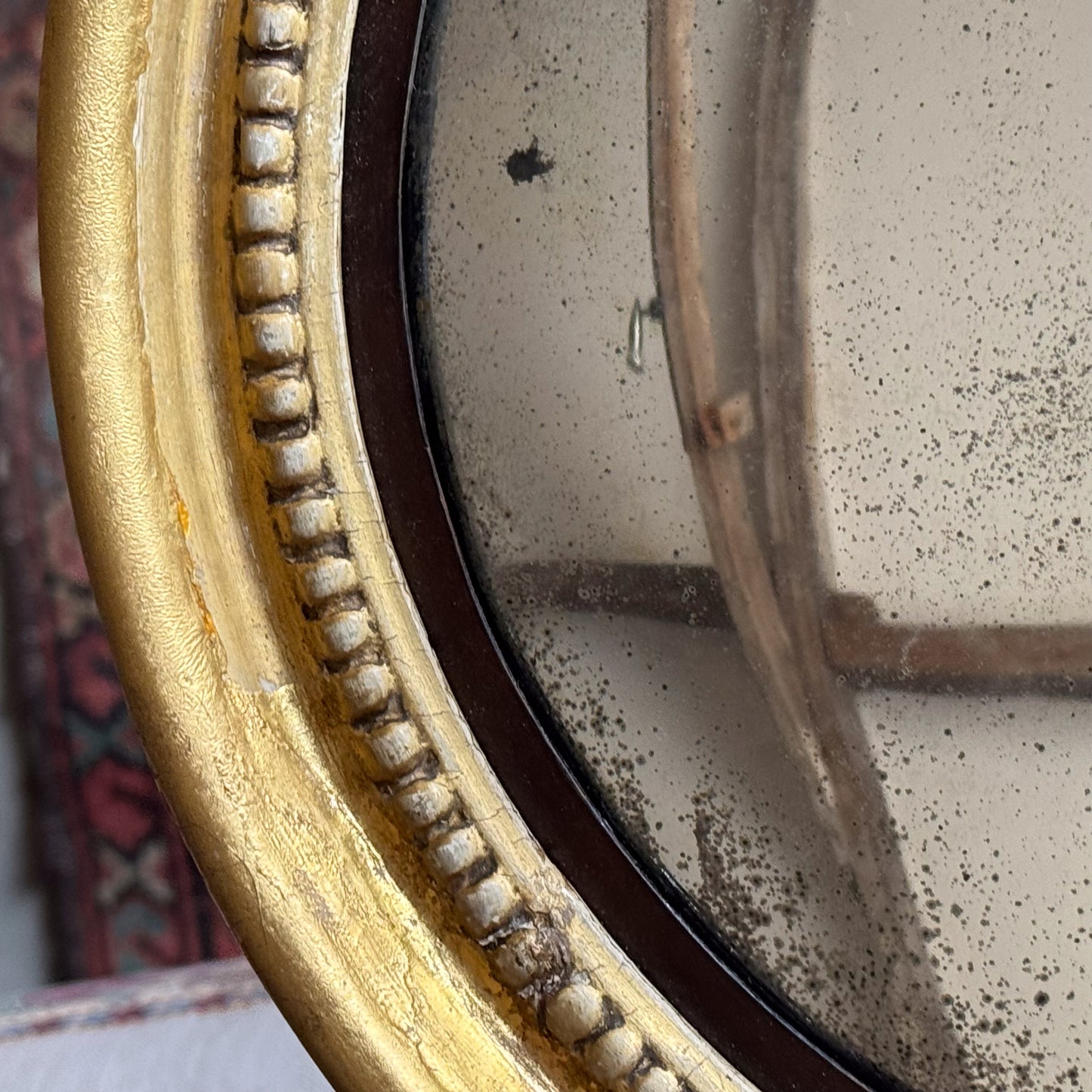 A Smaller Regency Giltwood Convex Mirror