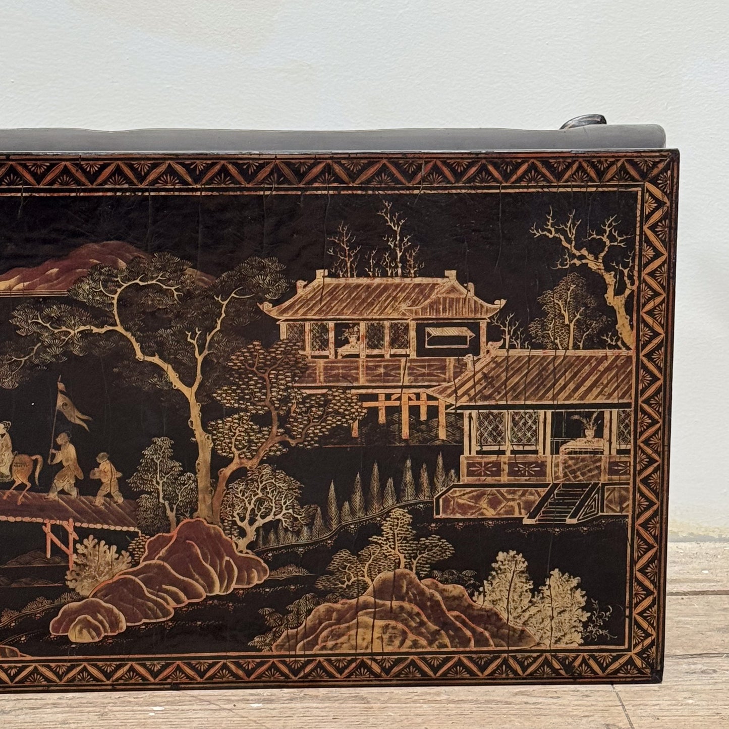 An Early 19th Century Lacquered Chinoiserie Coffee Table
