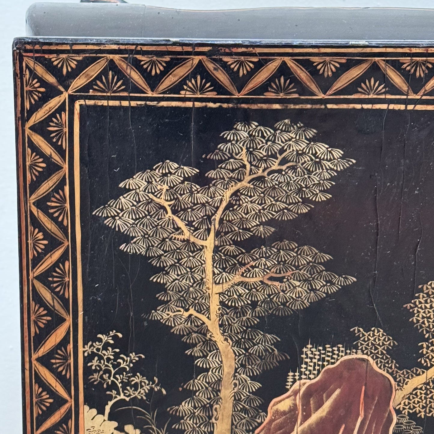 An Early 19th Century Lacquered Chinoiserie Coffee Table