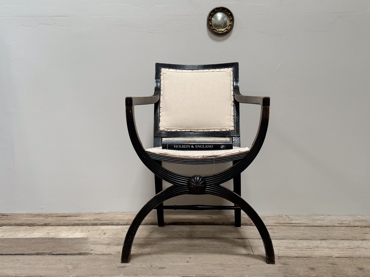 A Mid 19th Century Ebonised Chair after a Thomas Hope Design