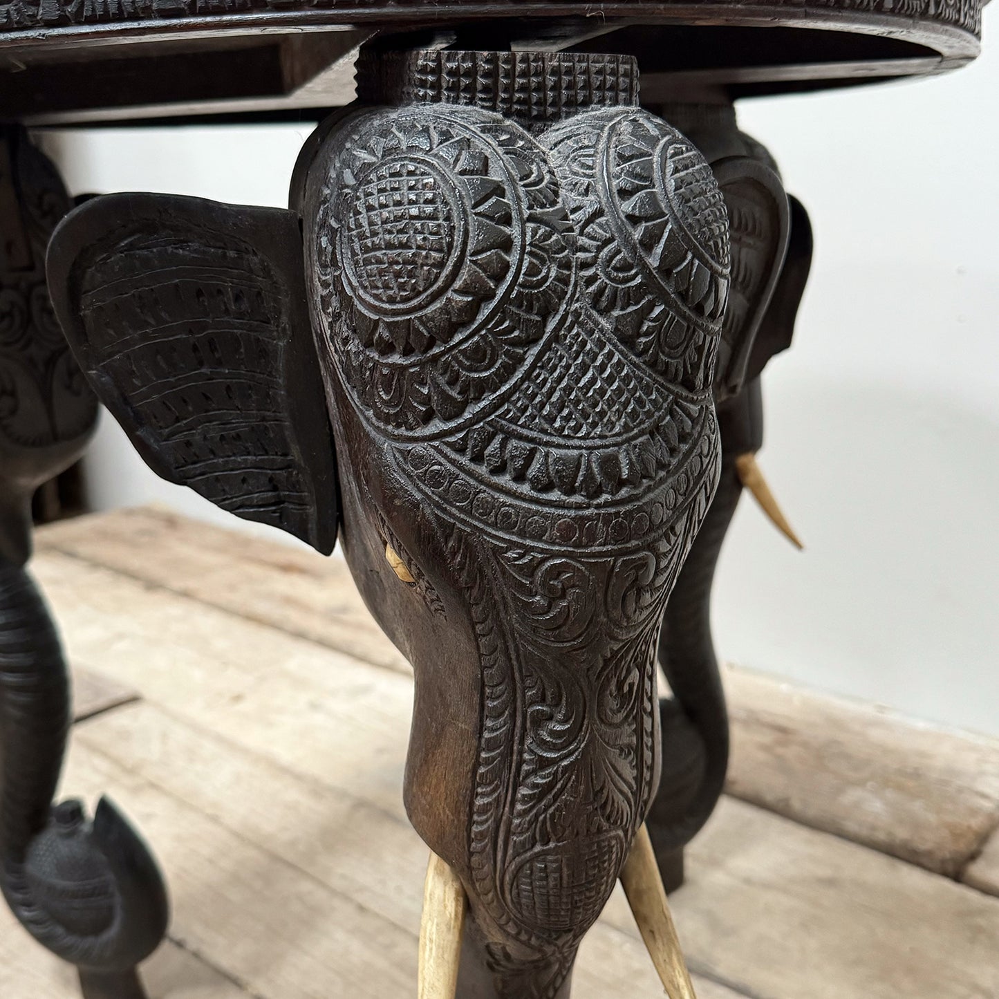 An Early 20th Century Indian Elephant Table