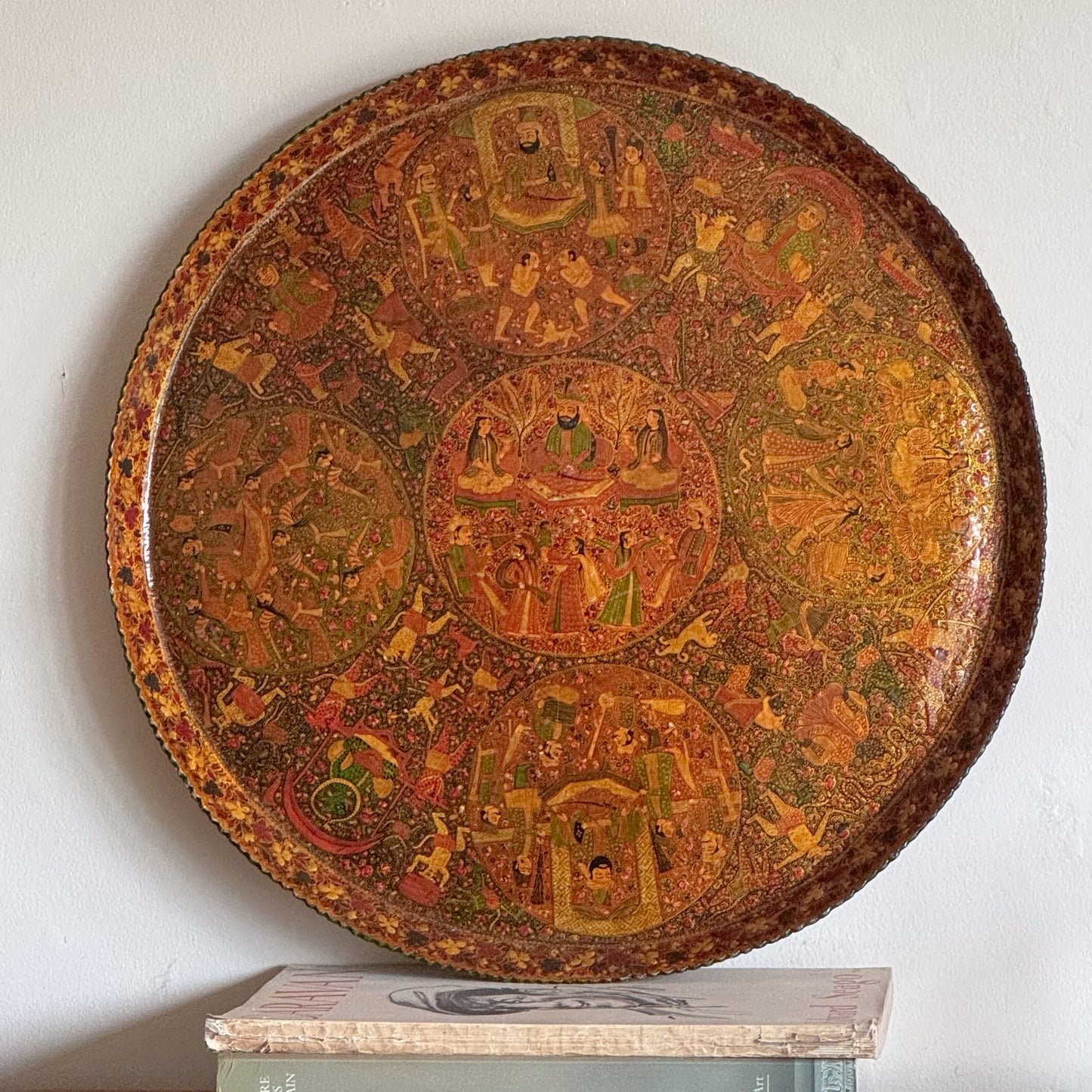 A 19th Century Indian Lacquered Papier Mâché Tray