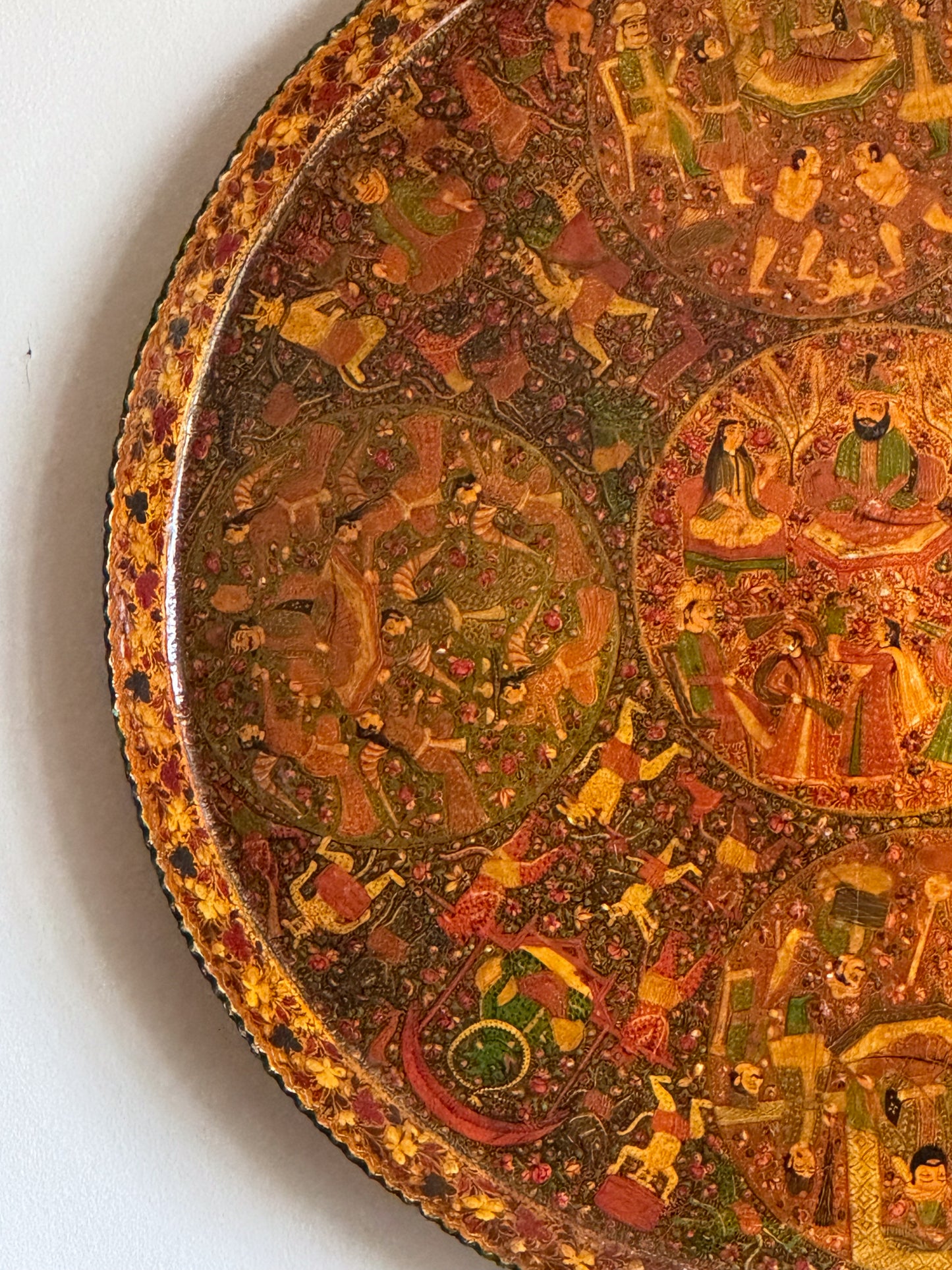 A 19th Century Indian Lacquered Papier Mâché Tray