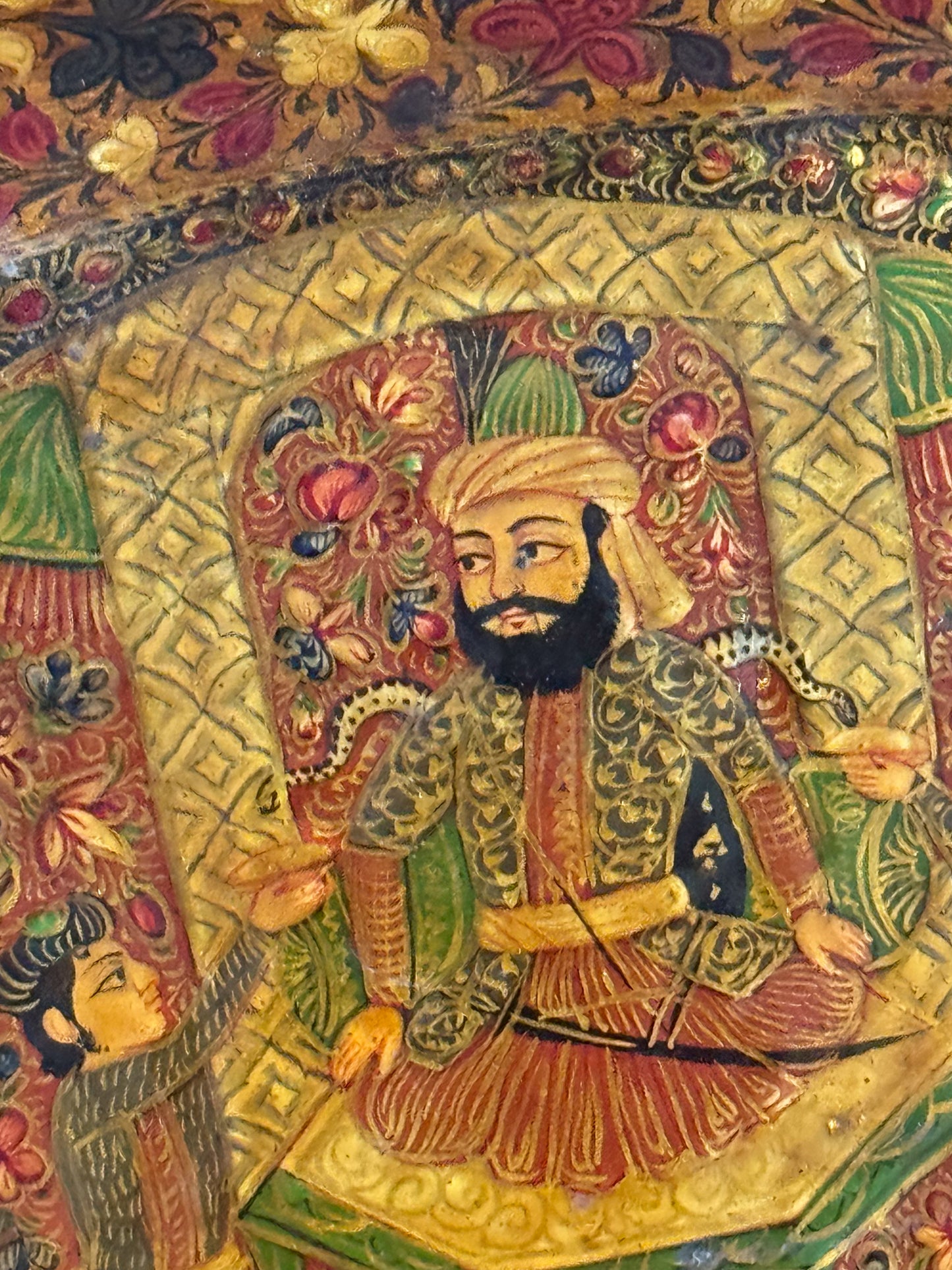 A 19th Century Indian Lacquered Papier Mâché Tray