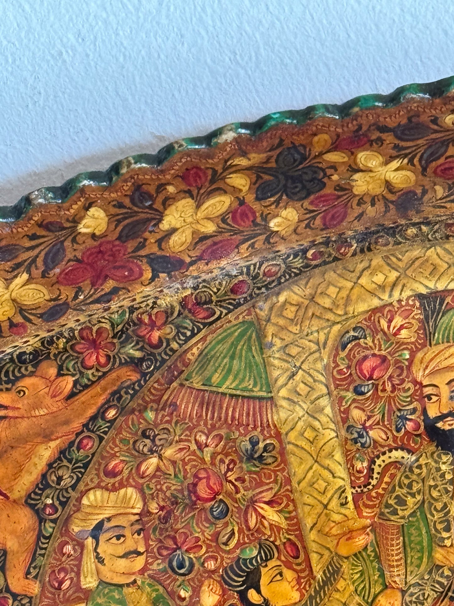 A 19th Century Indian Lacquered Papier Mâché Tray