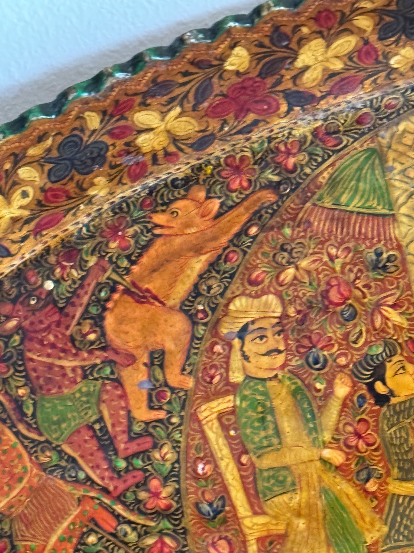 A 19th Century Indian Lacquered Papier Mâché Tray