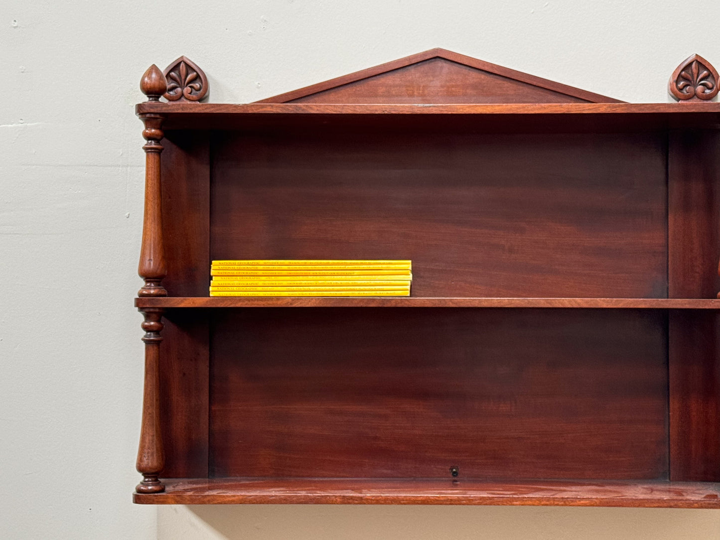 William IV Mahogany Hanging Shelves