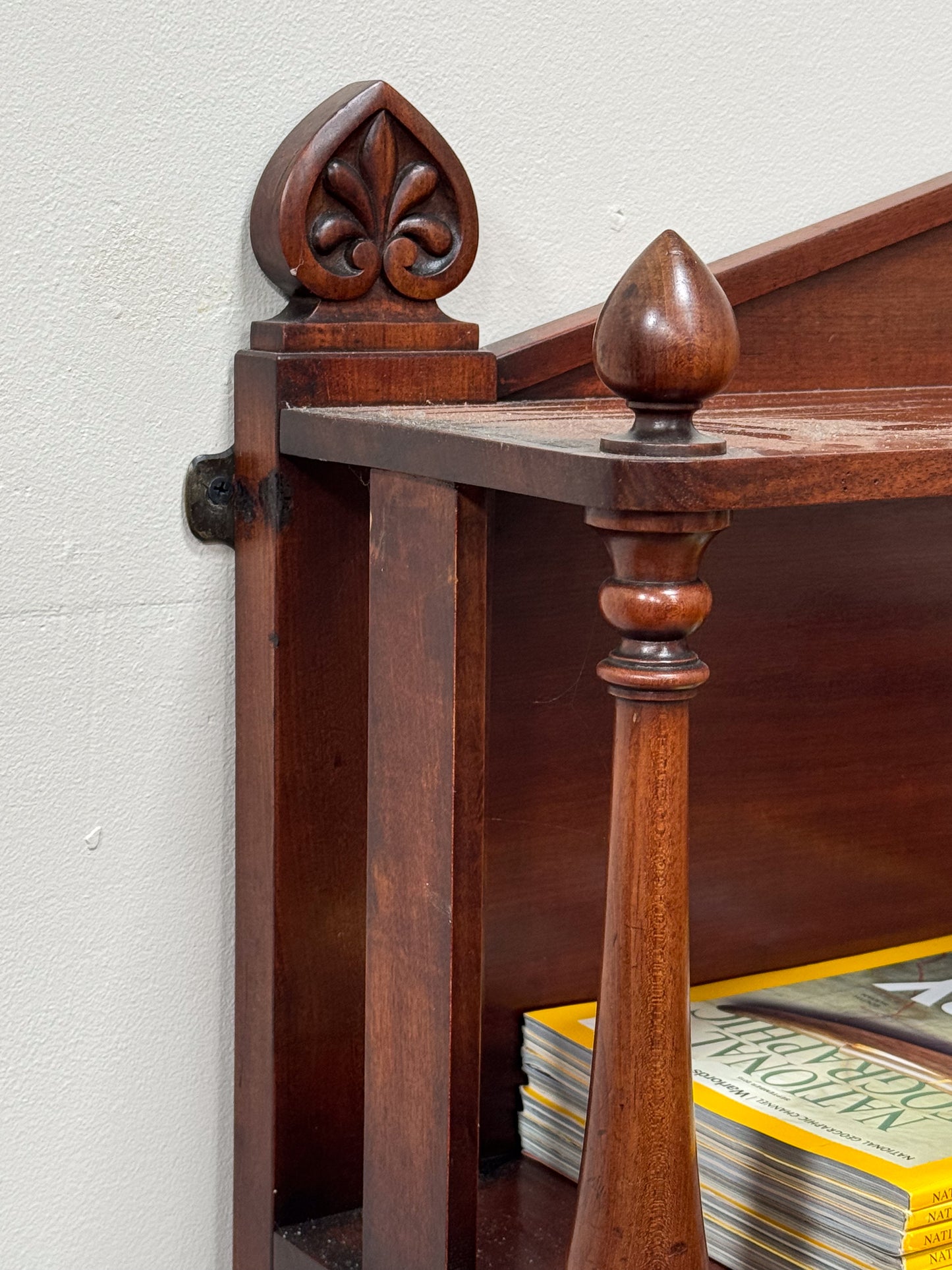 William IV Mahogany Hanging Shelves