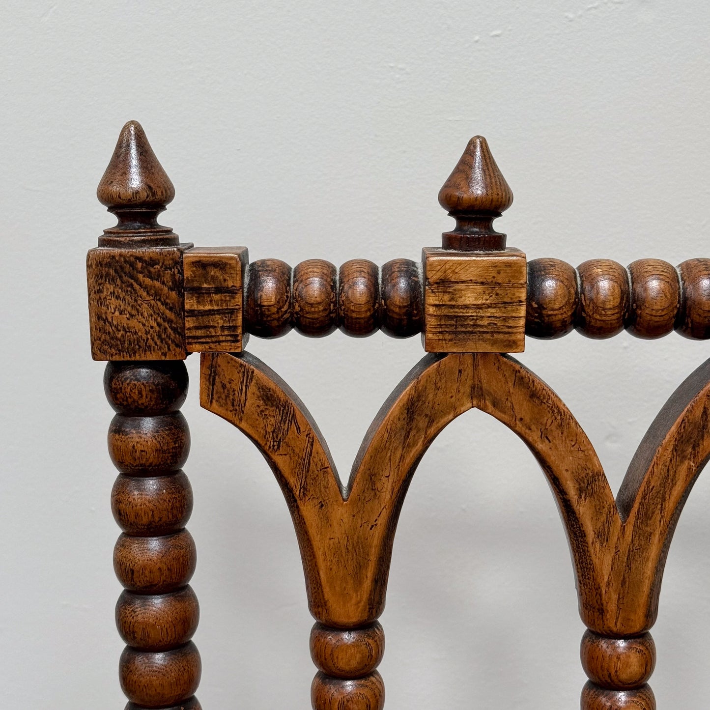 A Late 19th Century Oak Bobbin Chair