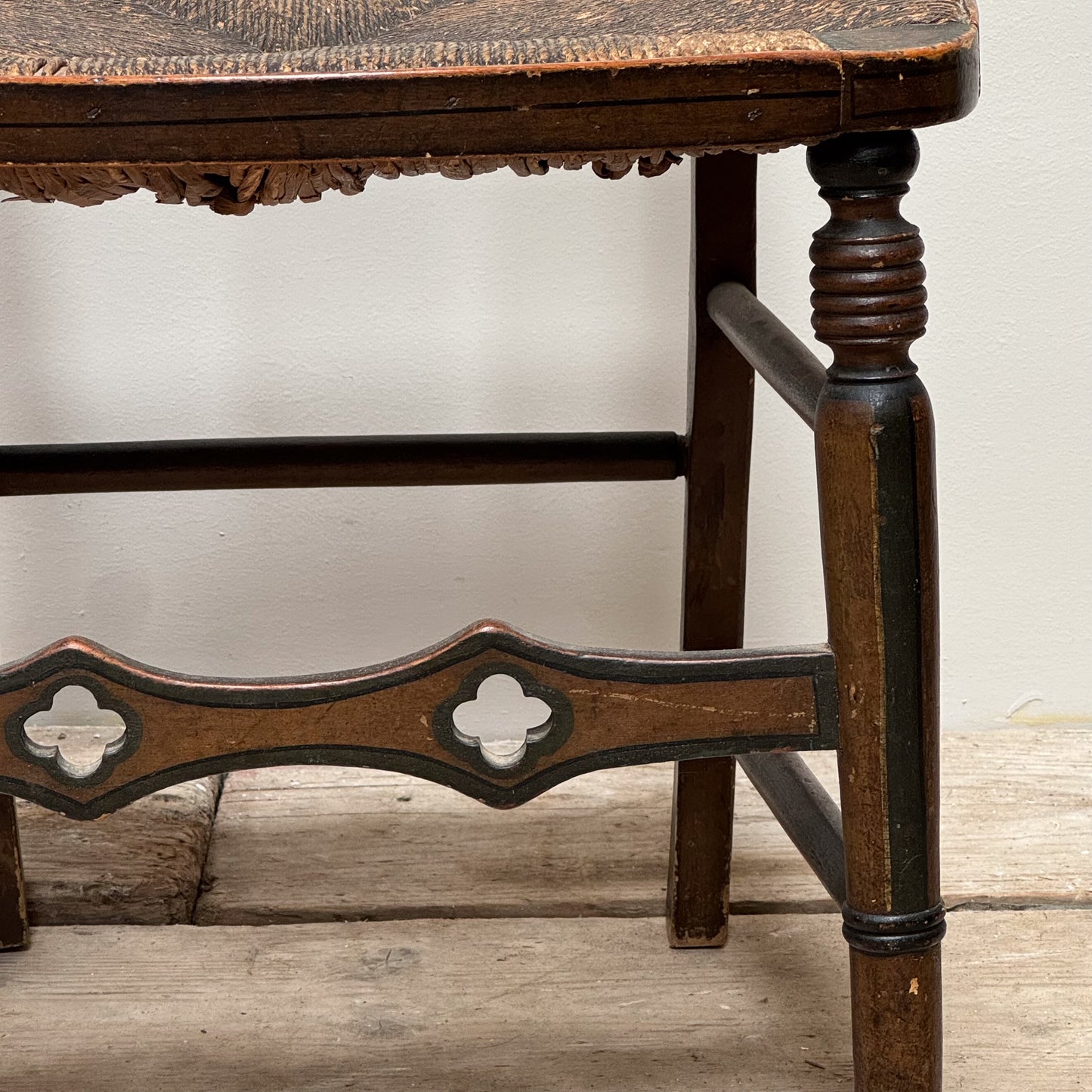 A Pair of Painted Regency Chairs