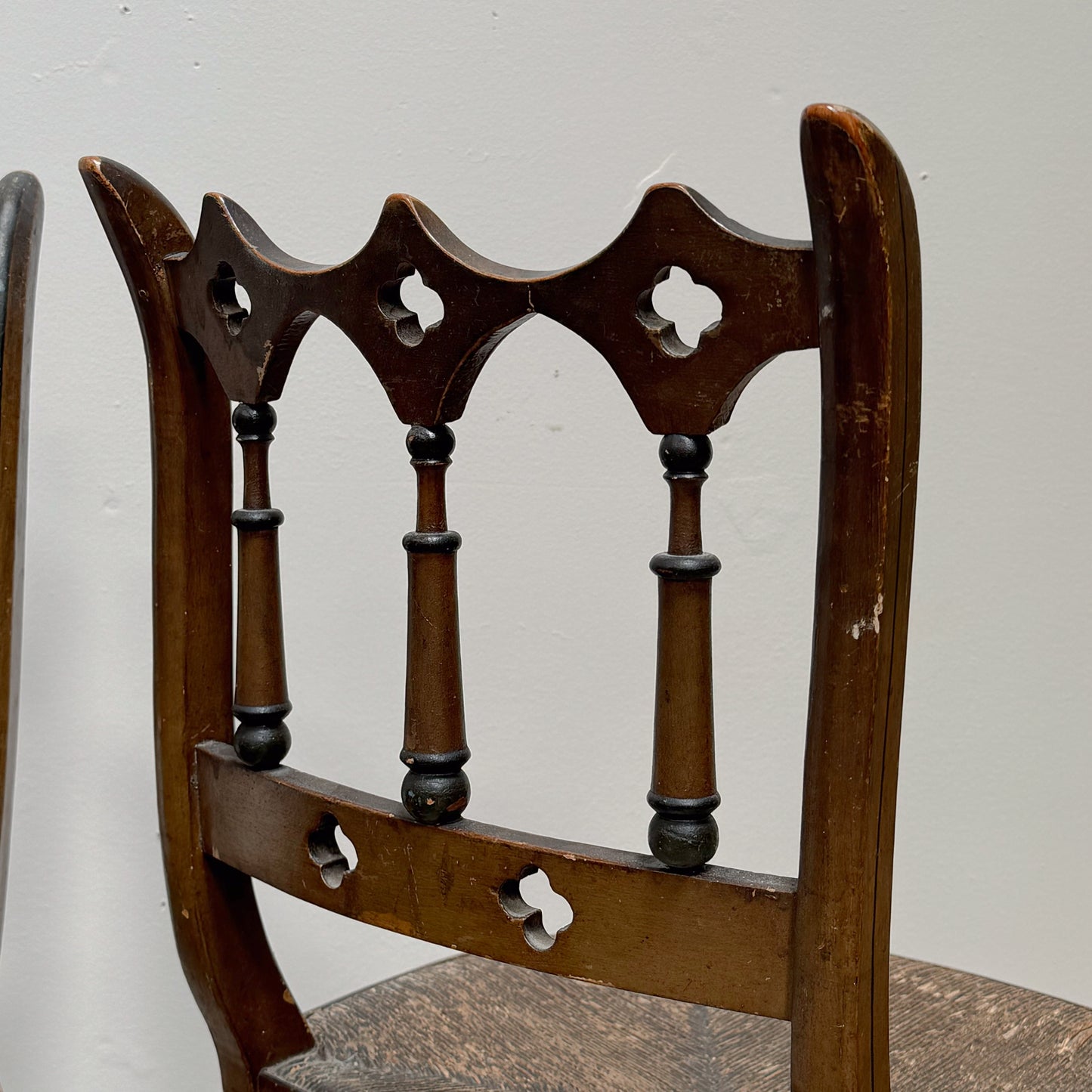 A Pair of Painted Regency Chairs