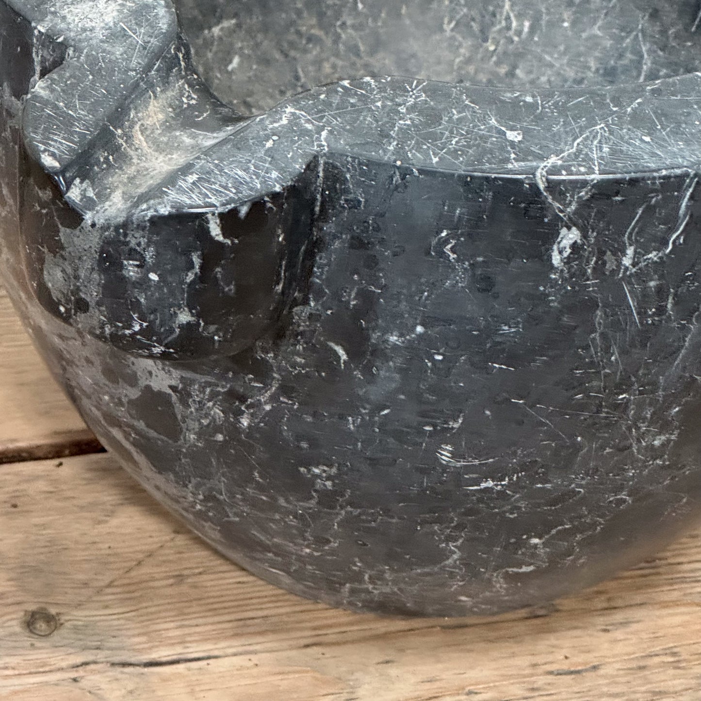 An Early 19th Century Black Marble Mortar