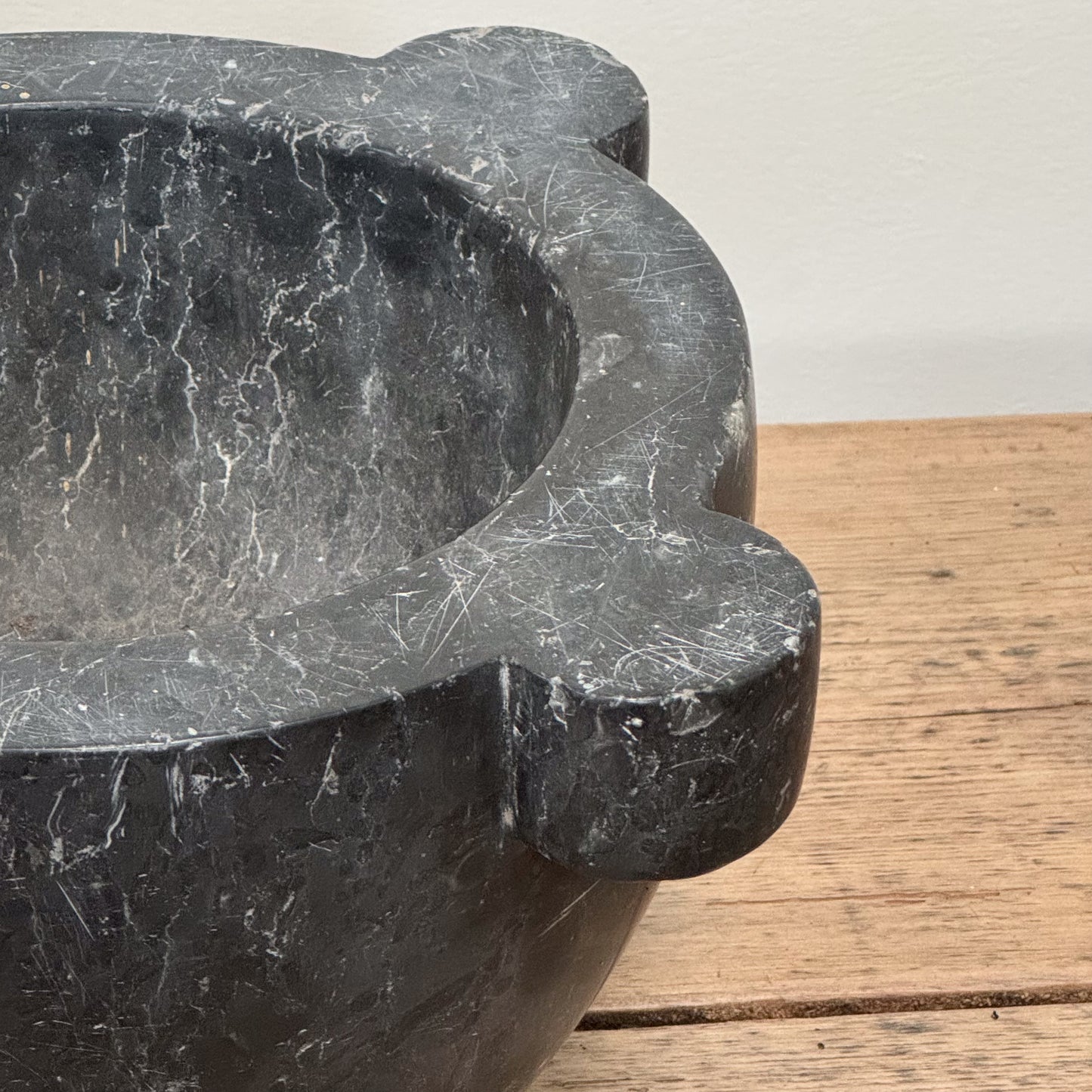 An Early 19th Century Black Marble Mortar
