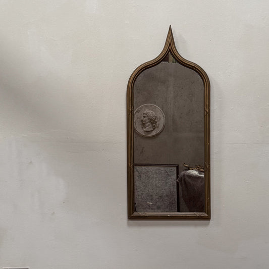 A Late 19th Century Gothic Gilt Mirror