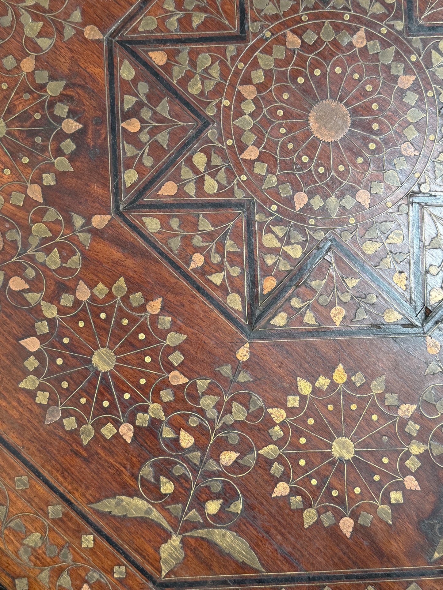 A Late 19th Century Inlaid Indian Table