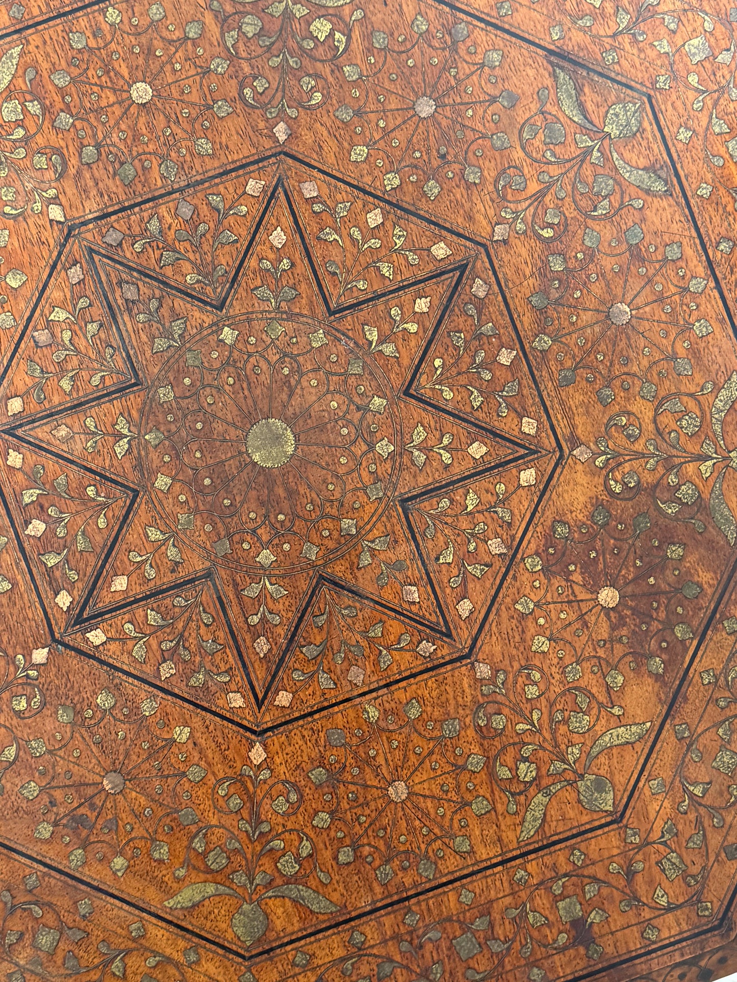 A Late 19th Century Inlaid Indian Table