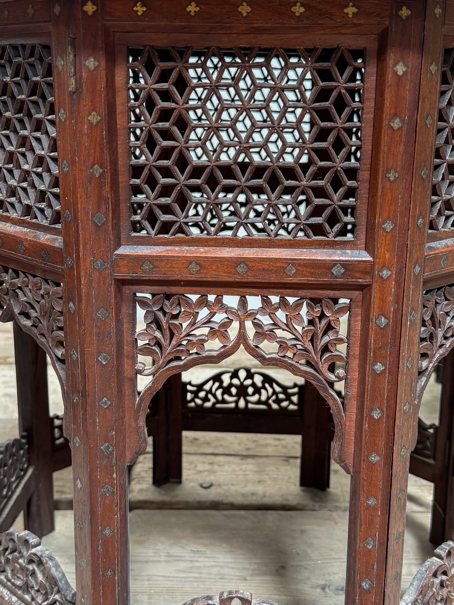 A Late 19th Century Inlaid Indian Table