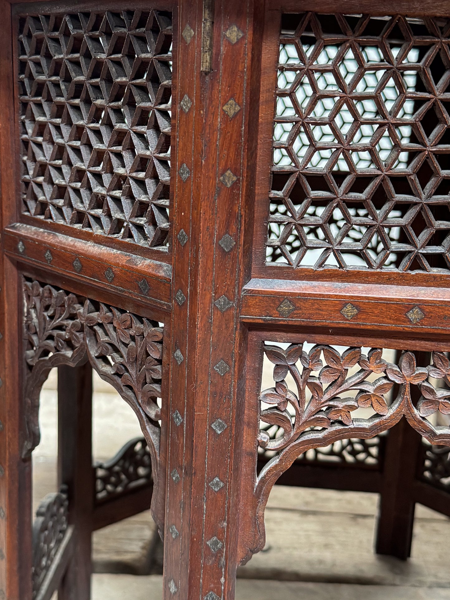 A Late 19th Century Inlaid Indian Table