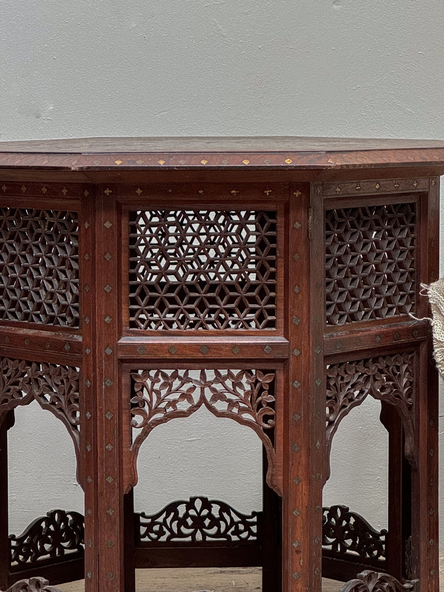 A Late 19th Century Inlaid Indian Table