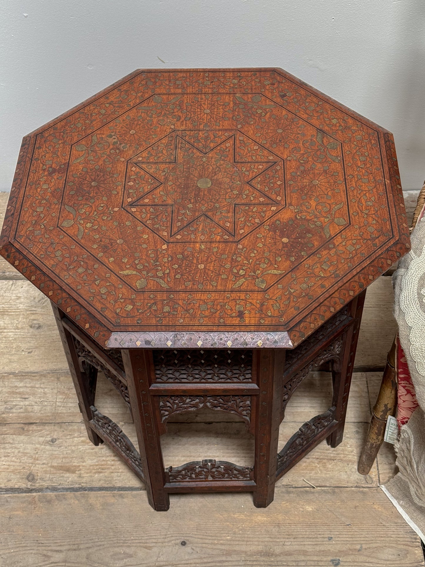 A Late 19th Century Inlaid Indian Table