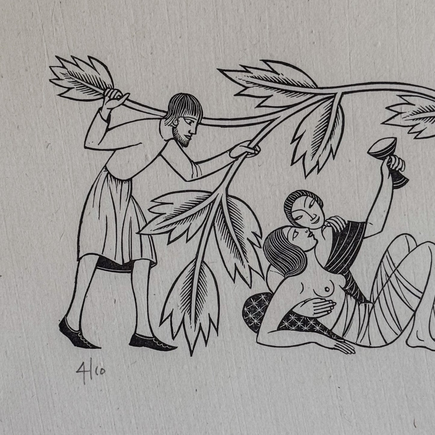 Eric Gill 1882-1940 Framed Wood Engravings
