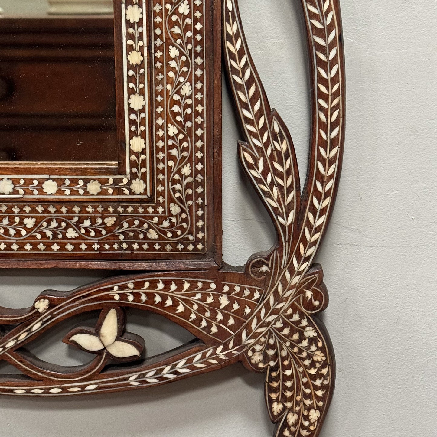 A Late 19th Century Inlaid Hoshiarpur Mirror