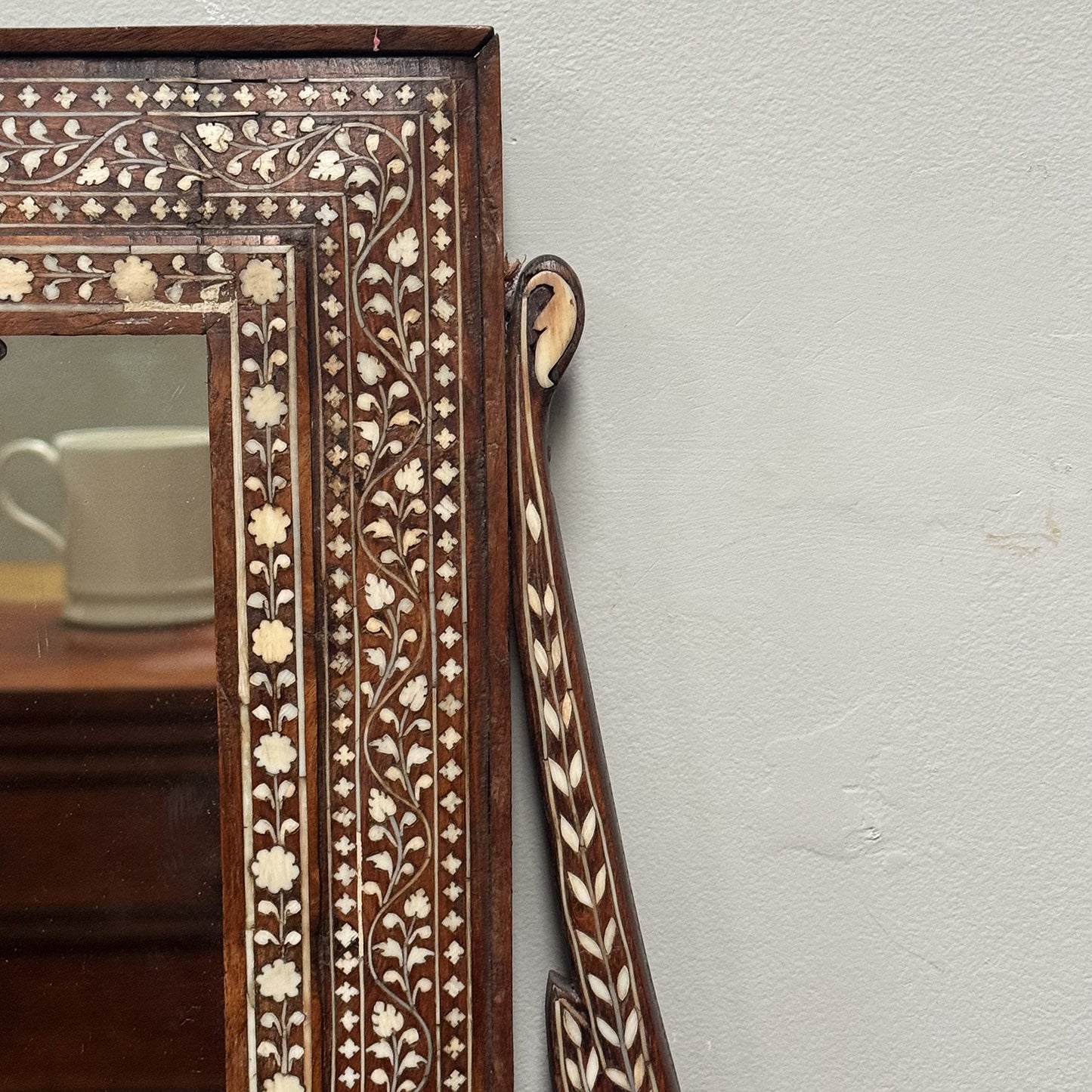 A Late 19th Century Inlaid Hoshiarpur Mirror