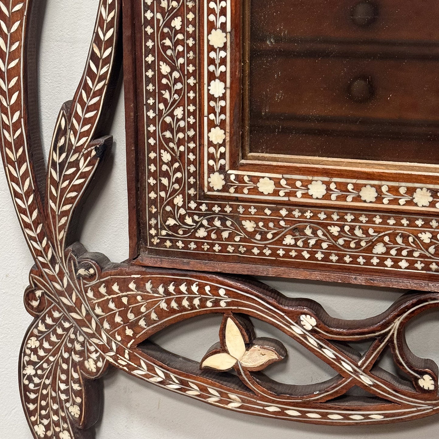 A Late 19th Century Inlaid Hoshiarpur Mirror