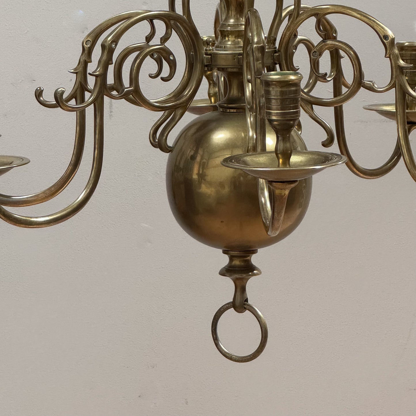 A 19th Century Dutch Style Brass Chandelier