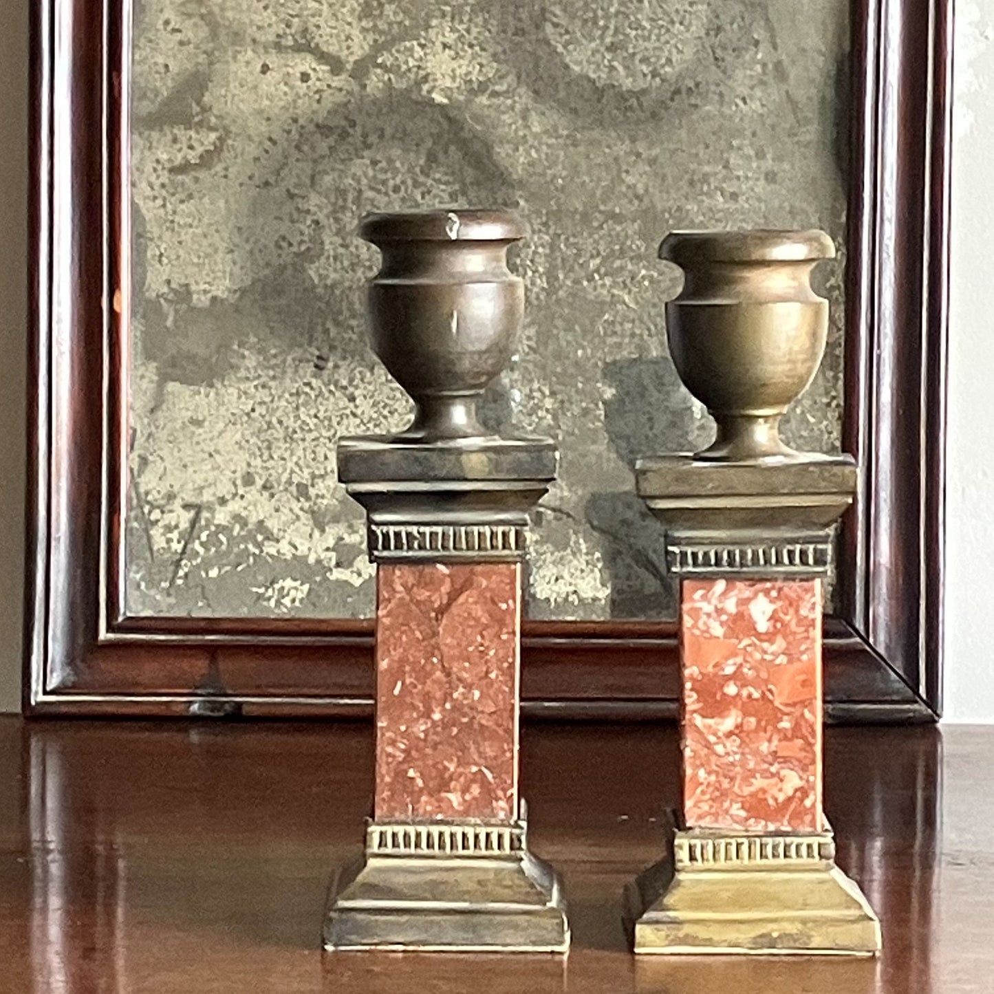 A Pair of Early 19th Century Italian Candlesticks