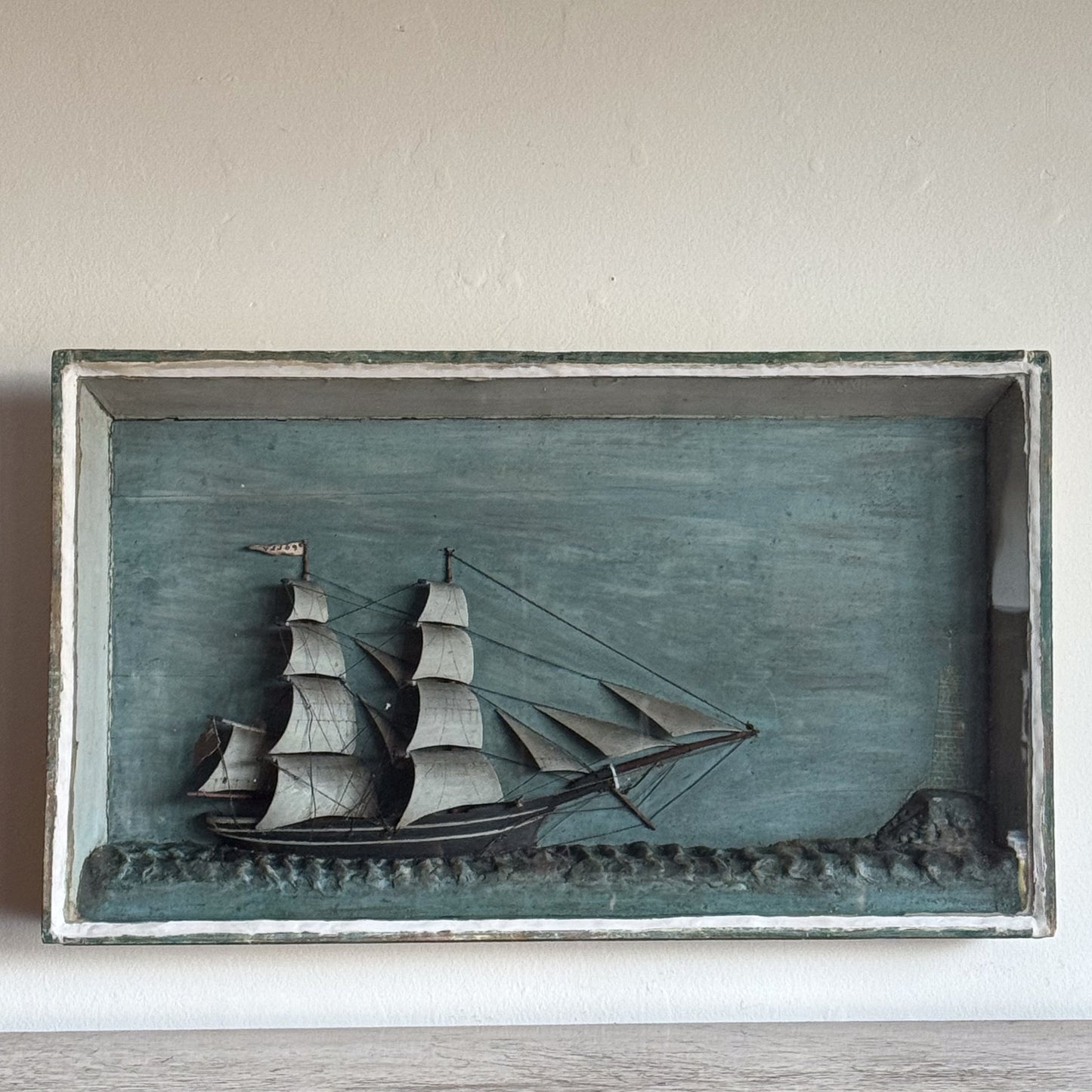 A Mid 19th Century Ship Diorama
