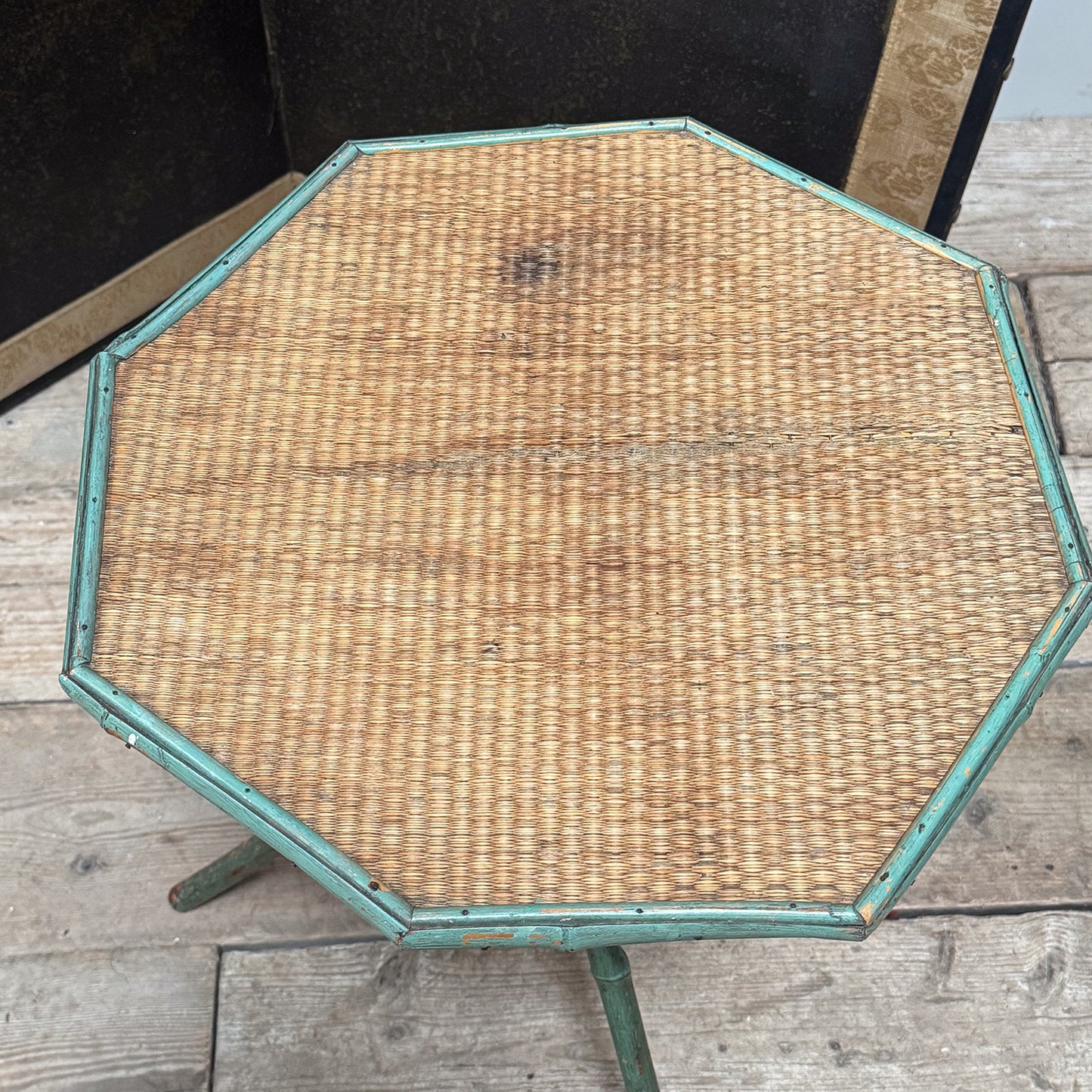 A Bamboo & Rattan Occasional Table