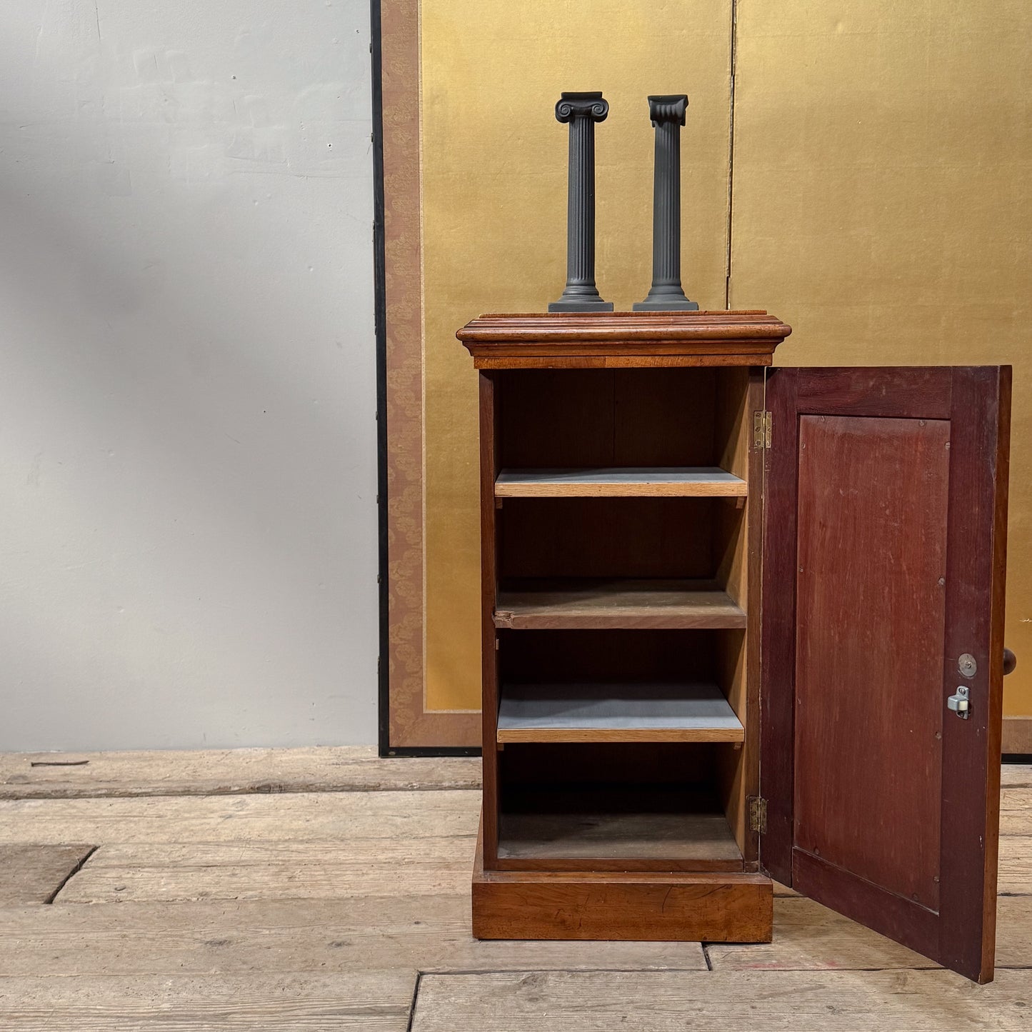 A Mid 19th Century Walnut Pedestal Cupboard