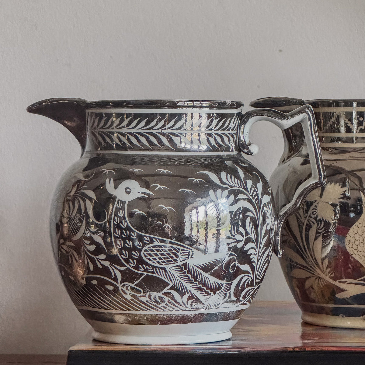 A Trio of Regency Silver Lustre Jugs