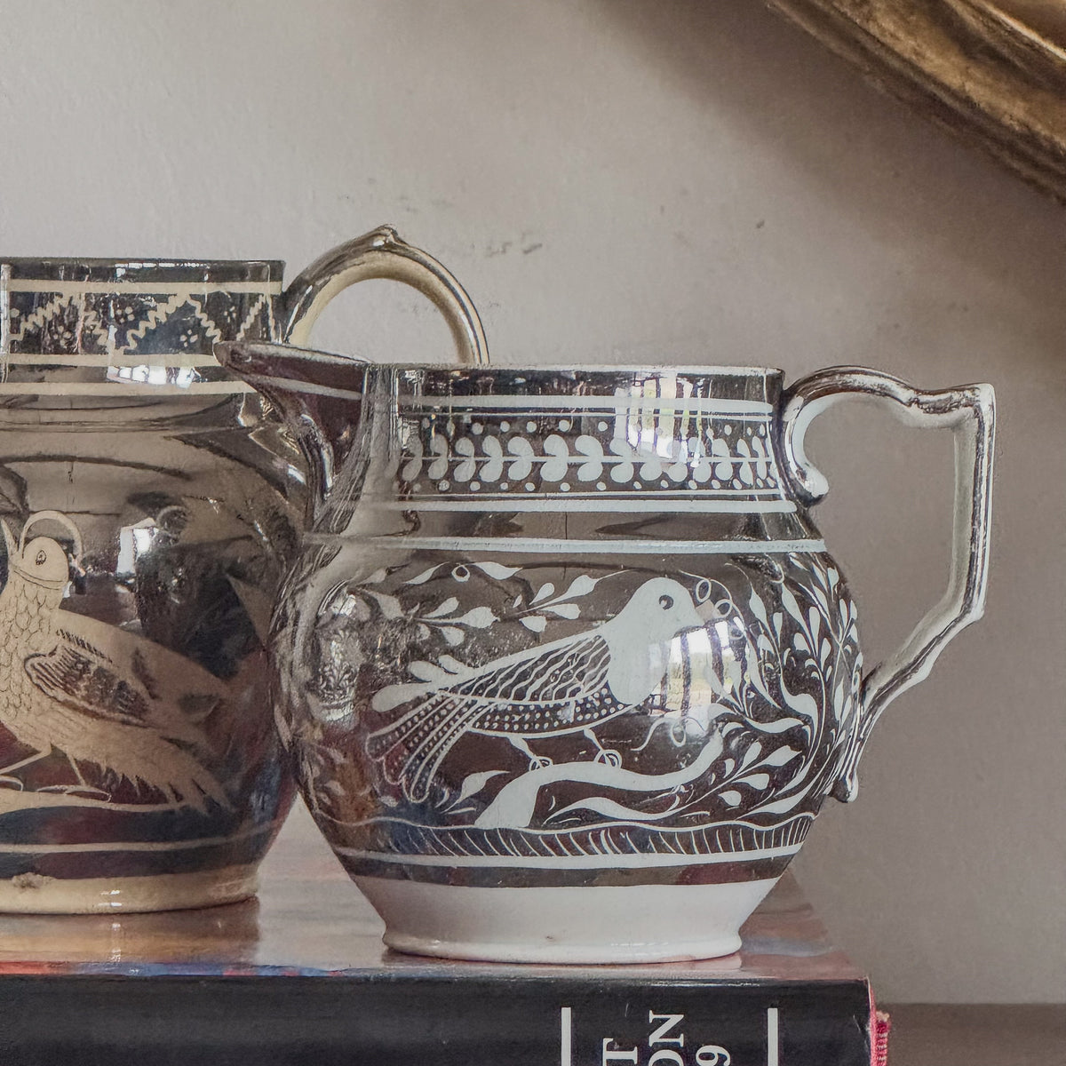 A Trio of Regency Silver Lustre Jugs