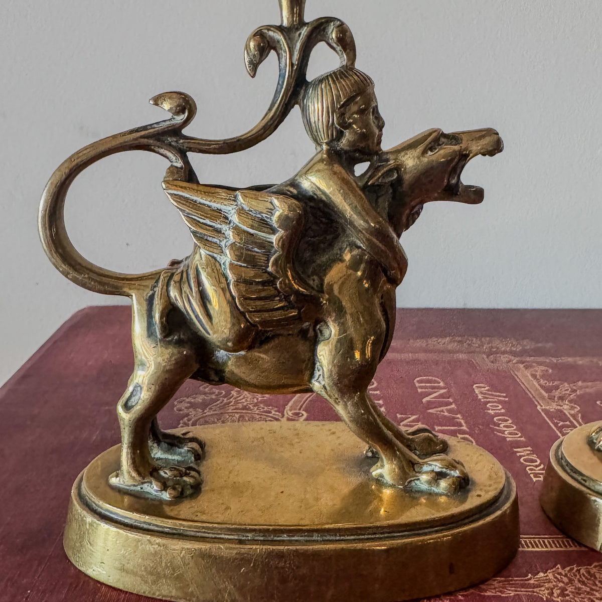 A Pair of Early 19th Century Gilt Bronze Candlesticks