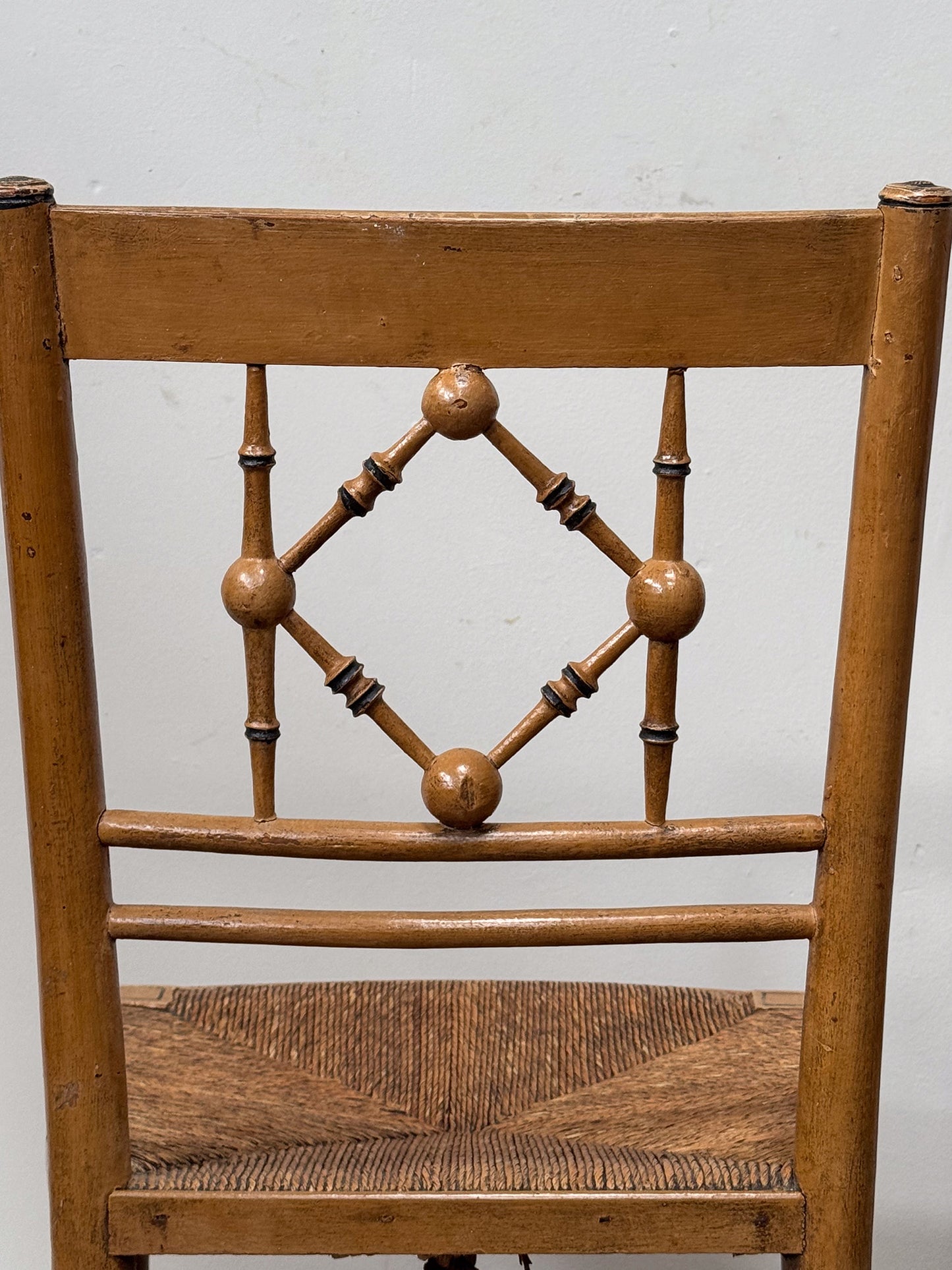 A Pair of Regency Painted Side Chairs