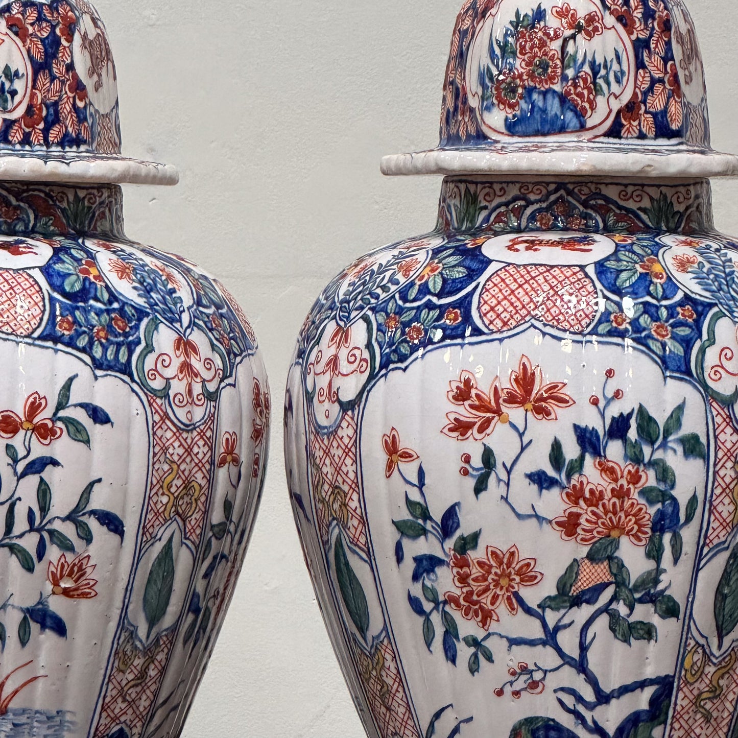 A Pair of Early 19th Century Faience Jars