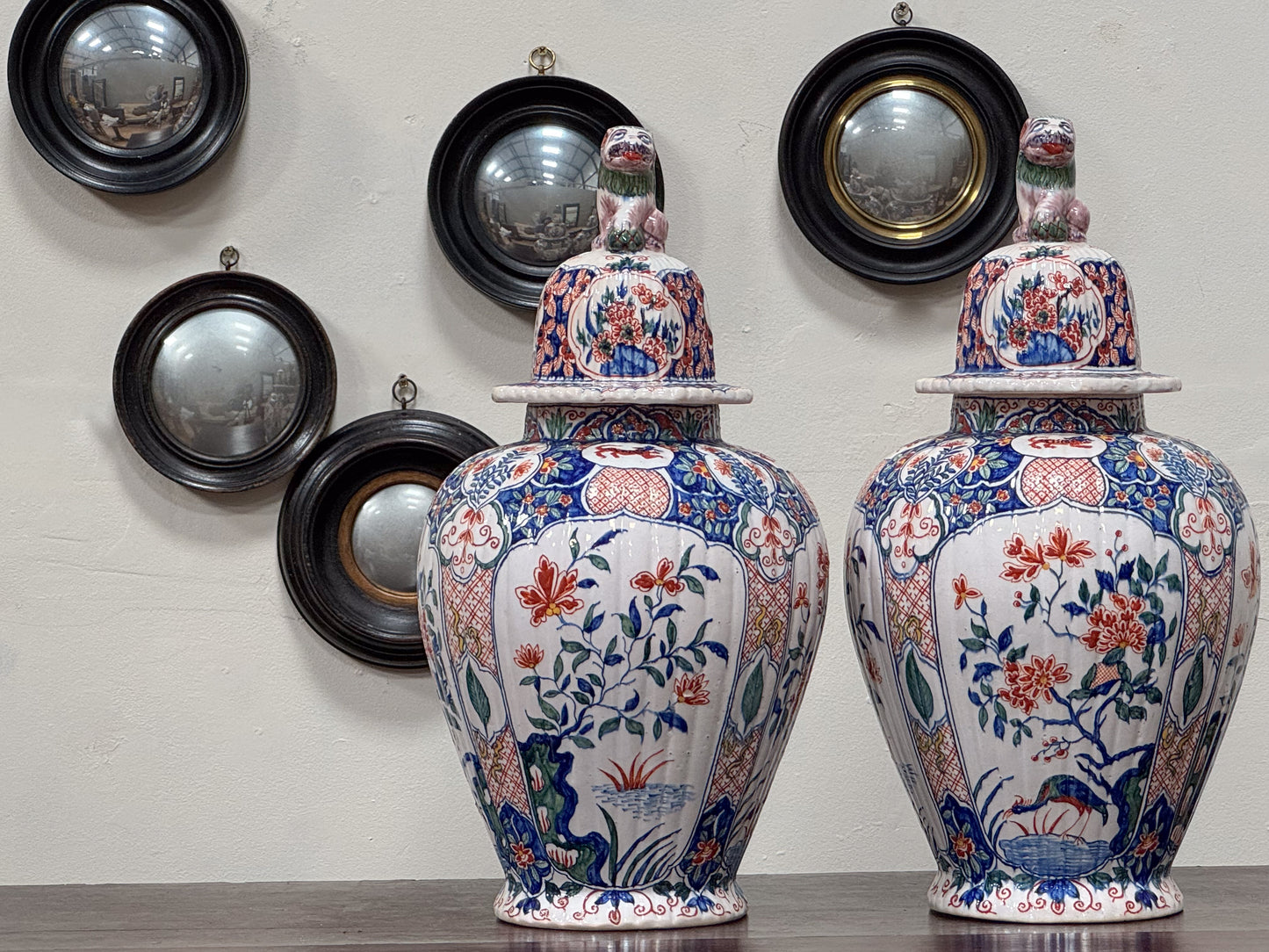 A Pair of Early 19th Century Faience Jars