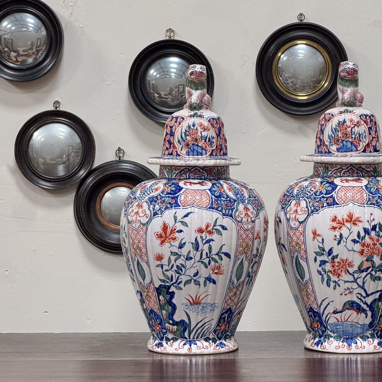 A Pair of Early 19th Century Faience Jars