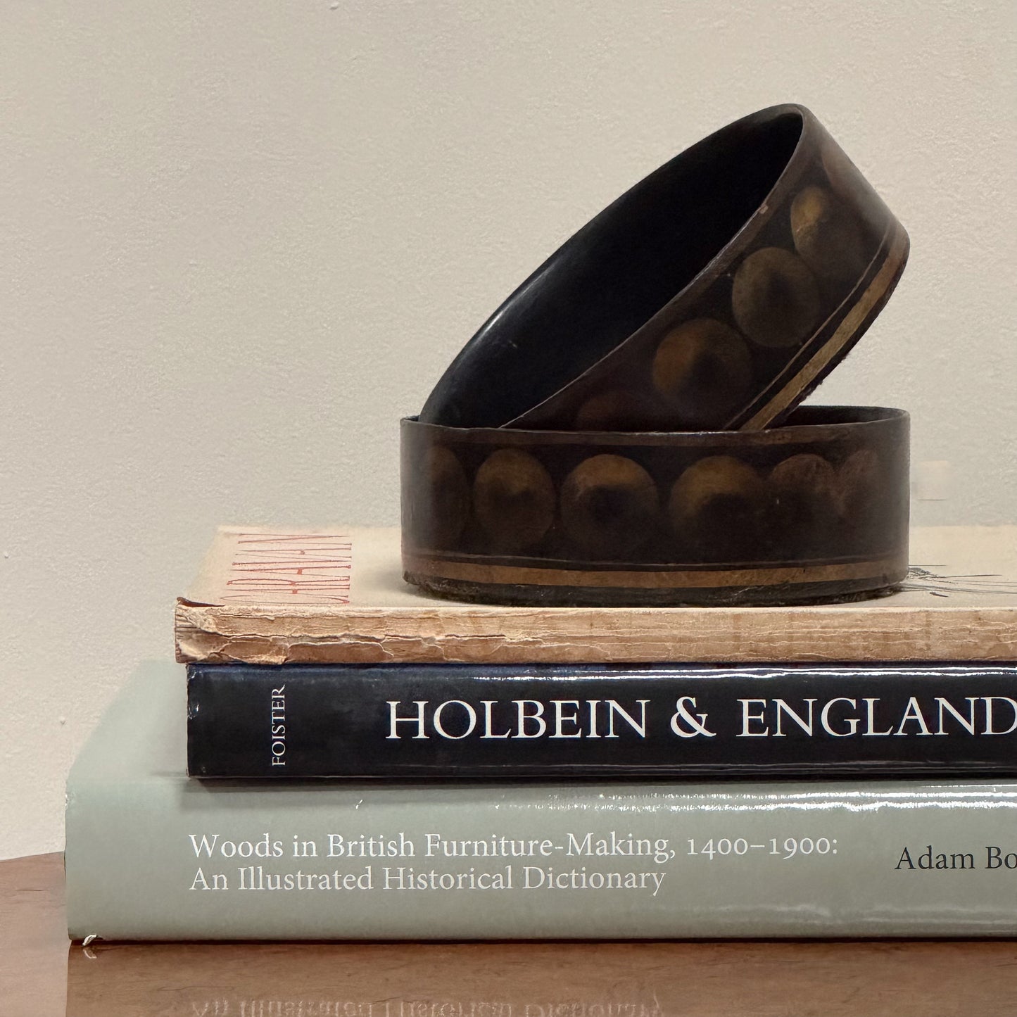 A Pair of Regency Lacquer Wine Coasters