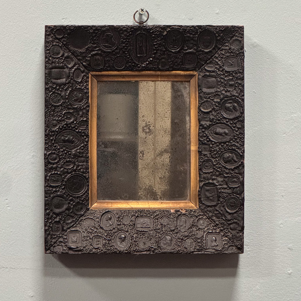 An Early 19th Century Wax Seal Mirror