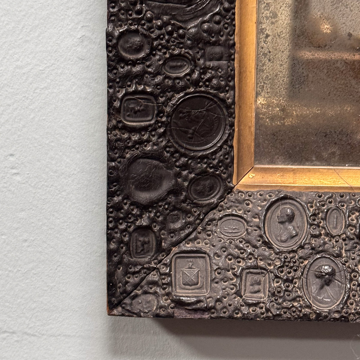 An Early 19th Century Wax Seal Mirror
